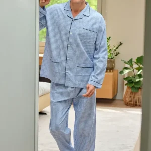 PIJAMA CUADROS HOMBRE POPELIN MUSLHER