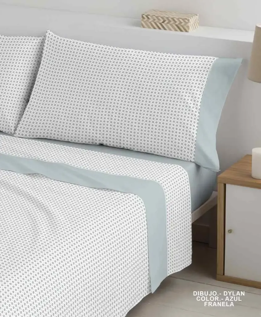 Juego de sábanas de invierno algodón tacto afranelado