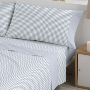 JUEGO SABANAS FRANELA NUEZ AZUL POLO POLO