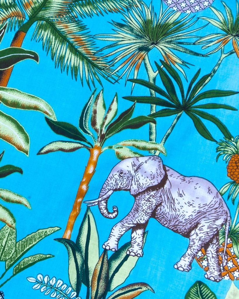 PAREO PLAYA ESTAMPADO CON RIZO 90X170CM SAFARI VINTAGE SUN & SURF - Imagen 3