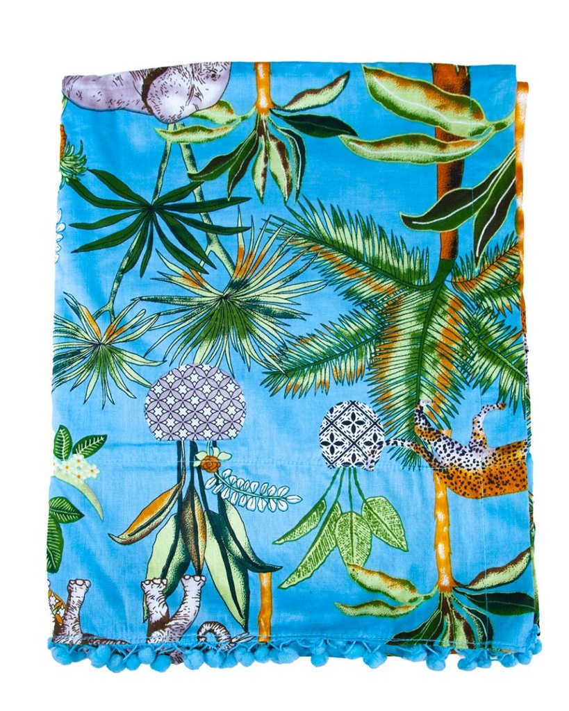 PAREO PLAYA ESTAMPADO CON RIZO 90X170CM SAFARI VINTAGE SUN & SURF - Imagen 4