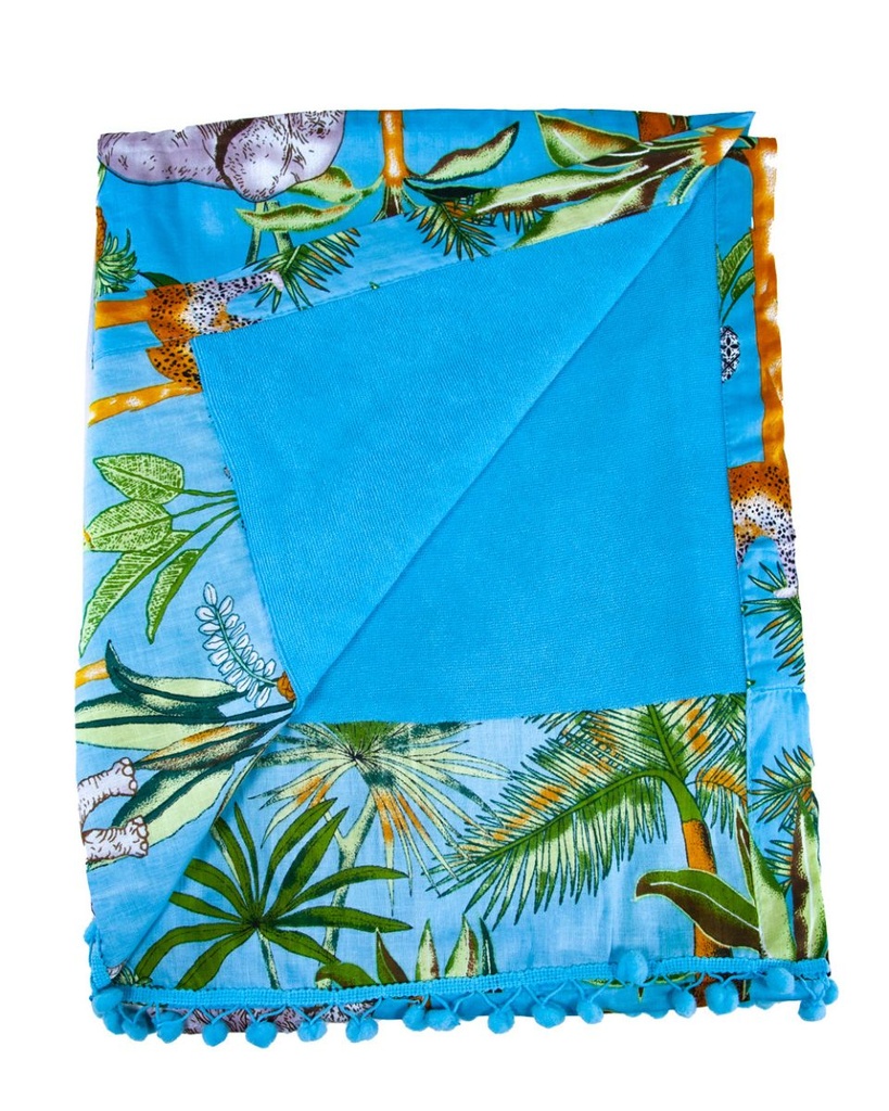 PAREO PLAYA ESTAMPADO CON RIZO 90X170CM SAFARI VINTAGE SUN & SURF - Imagen 5