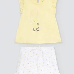 Conjunto de bebé camiseta sin mangas y shorts