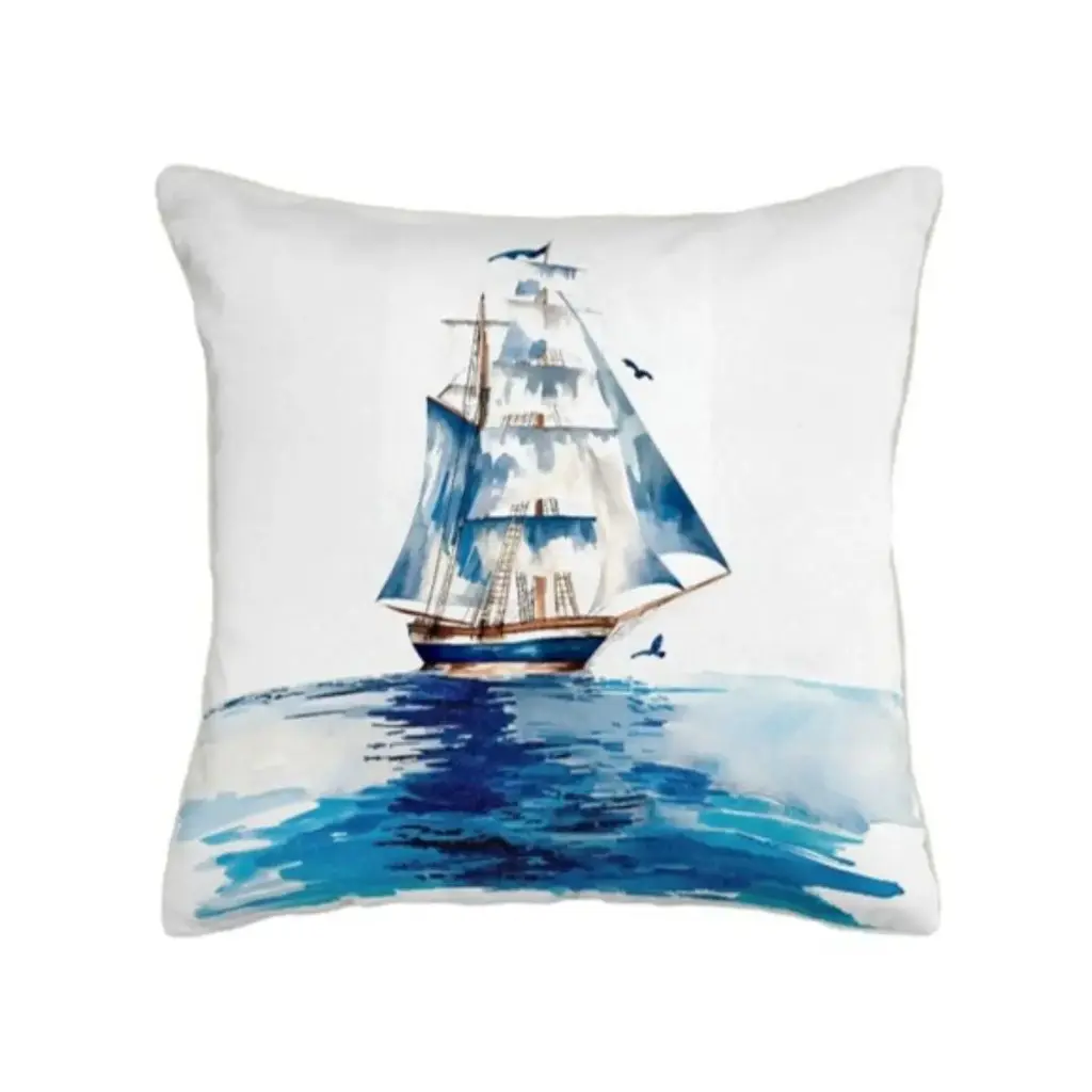 Pack de 2 fundas de cojín estilo marinero - Imagen 2