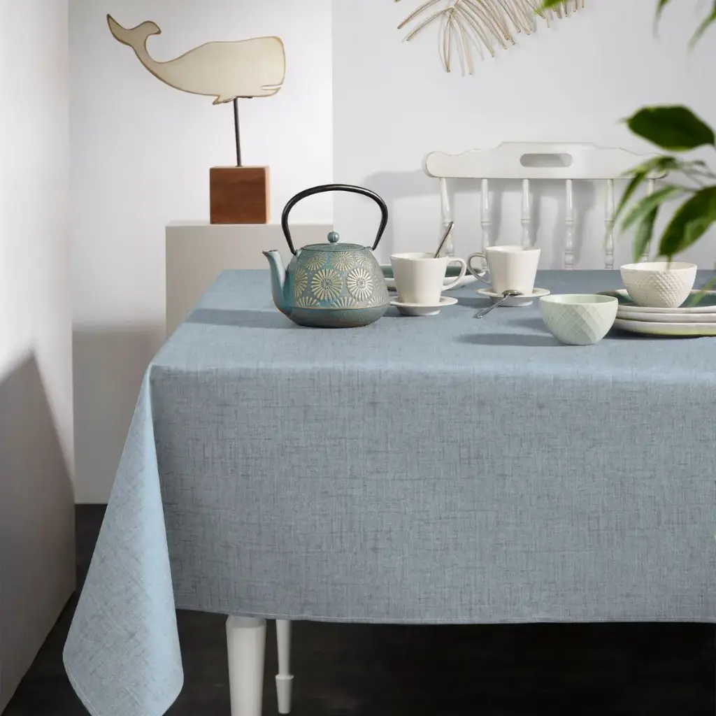 Mantel resinado antimanchas efecto lino - Imagen 6