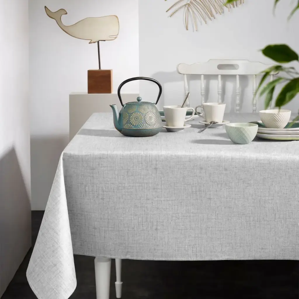 Mantel resinado antimanchas efecto lino - Imagen 7