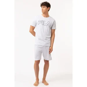 Pijama Hombre FILA Manga Corta Gris Verano