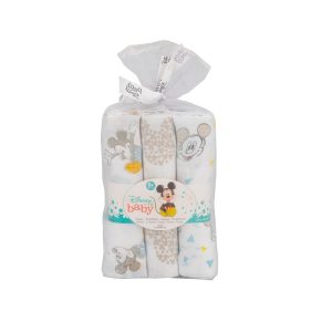 Pack de 3 gasas Disney para bebé – Mickey Mouse