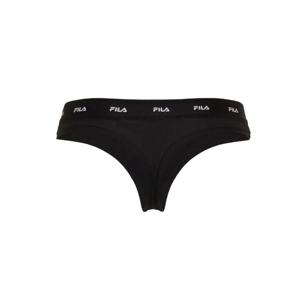 Tanga Deportivo Mujer FILA Negro Ajuste Cómodo Invisible - Imagen 2