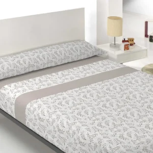 JUEGO DE SABANAS MICROFIBRA CIANA BEIGE ROSSANA